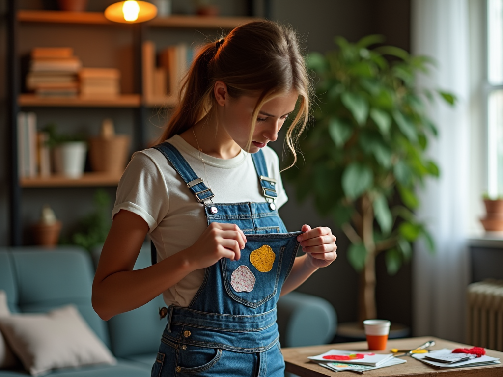 sebigaz.ro | Salopetă din denim cu patch-uri: Cum să adaugi un element personalizat